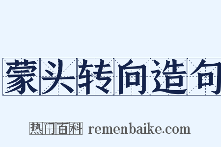 蒙头转向造句是什么意思的图片